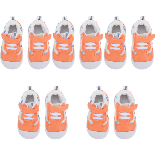 5Paare Weiche Babyhausschuhe PP, Orange, 1