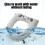 Toilet Seat Cover Polyester Cushioned Warm Universal 4