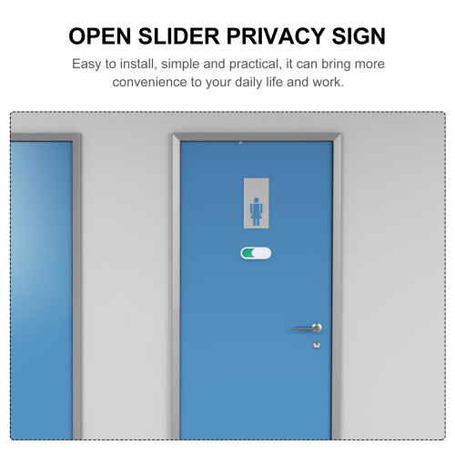 3-Piece Office Door Status Sign Set – Green/Red Slider 2