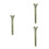 3Pcs Dark Green Solid Brass Cat Drawer Handles for Office Cabinets 4