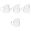 4Pcs Glass Creamer Pitchers Multi-Function Milk Coffee Cups 2
