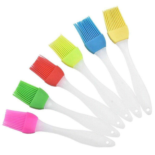 Ensemble de 3 pinceaux de cuisine en silicone multicolores 1