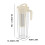 Airtight Plastic Water Pitcher with Lid, 2L 2