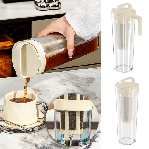 Airtight Plastic Water Pitcher with Lid, 2L 2