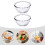 Clear Glass Beaded Fruit Bowl 2 Pack 4