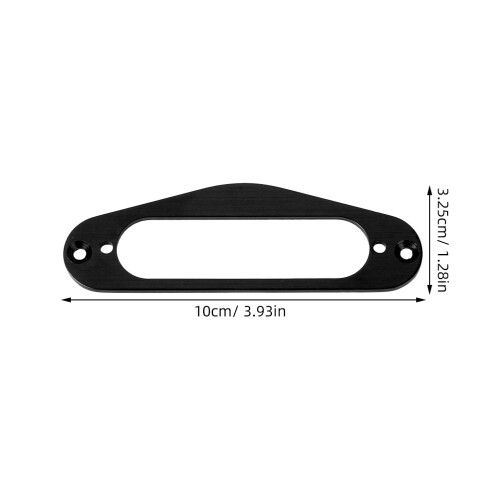 4Pcs Single Coil Humbucker Pickup Rings Black Guitar Mounting Frames 1