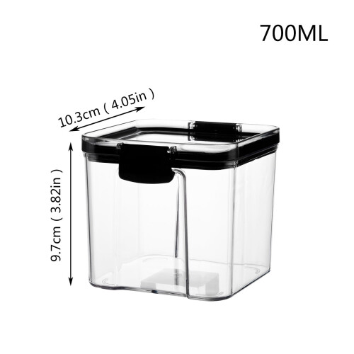 Stackable Clear Plastic Storage Bins with Latching Lids, Medium Rectangle Food Containers for Home/Office – Compatible with Standard Organizers 2