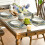 Set de 4 sets de table bohèmes rustiques, 30 x 45 cm, polyester 4