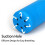 Leichte Handballonpumpe, 2 Stück, blau 4