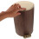 OUNONA Step-On Plastic Trash Bin with Dual Lid, 13.2" 5