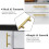 Gold Euro Bar Cabinet Pulls 3" Center 10-Pack 4