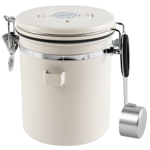 Coffee Storage Canister 1.5L Double Airtight Stainless 1