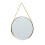 Golden Round Frameless Wall Mirror 4