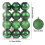Staron Green Christmas Ornaments 60mm 24Pcs 3