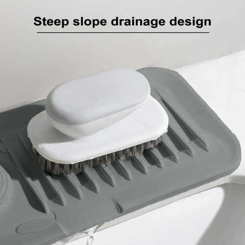 Silicone Draining Mat for Kitchen Sink, L or XL 2