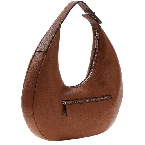 Guess (One Size, Cognac) Guess 1981 Crescent Shaped Hobo Bag 1