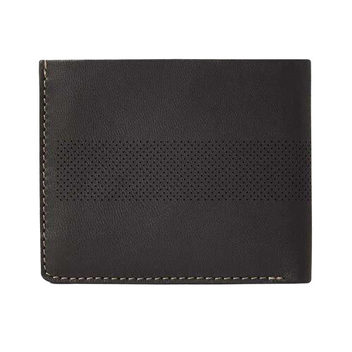 (One Size, Black) Osprey Arthur Perforated Leather Wallet 1
