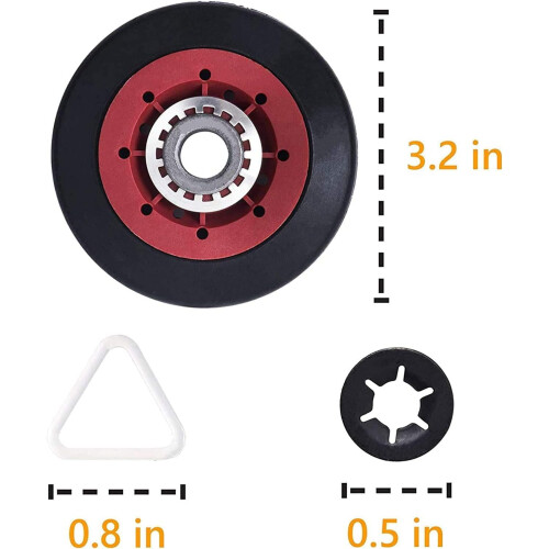 W10314173 Dryer Drum Support Roller Kit 1