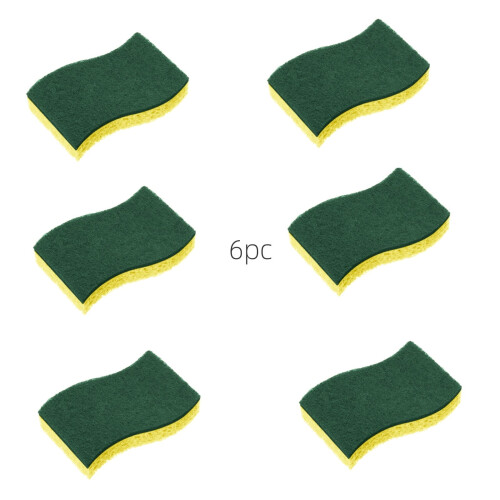 6-Piece Blue Wood Pulp Kitchen Cleaning Sponge 1