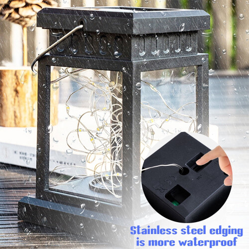 LNKOO solar lanterns outdoor waterproof 2-pack 2