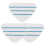 Steam Mop Replacement Pads Triangle Microfiber 3 pcs 1