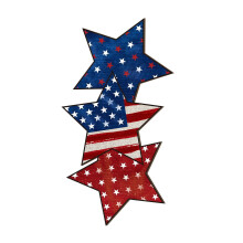 Wooden 4th of July Door Sign 30x16cm
