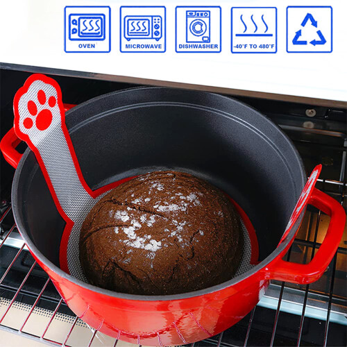 Silicone Bread Baking Mat with Long Handle 1