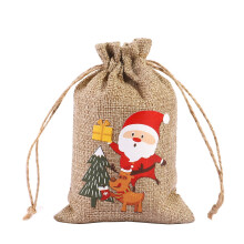 Christmas Candy Bags with Drawstring – 5 Pack, 15 x 10