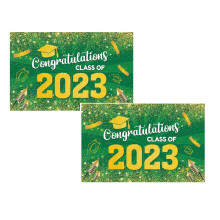 Graduation Banner Blue Polyester Background Cloth 90x150cm