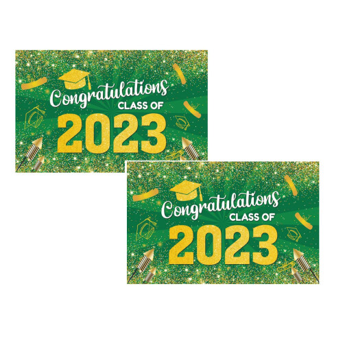 Graduation Banner Blue Polyester Background Cloth 90x150cm
