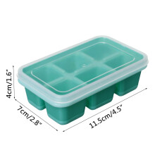 Silicone Ice Cube Tray with Removable Lid