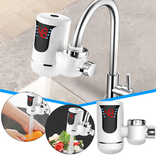 Robinet d'eau chaude électrique de cuisine à chauffe rapide en 3 secondes