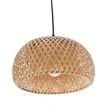 Rattan függőlámpa bambusz ernyővel