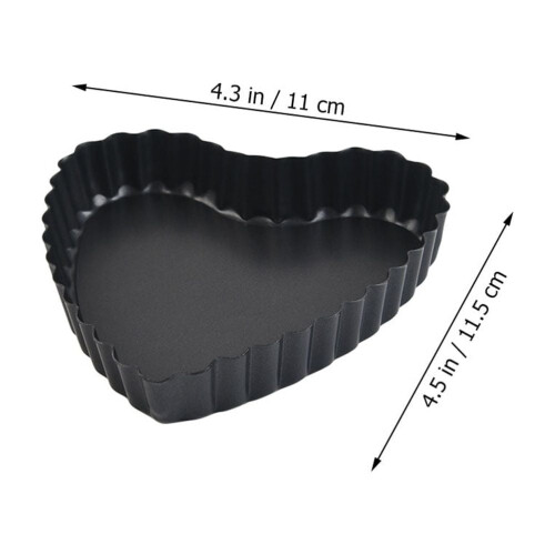 Non-stick hjerteformet bagepande i kulstofstål 1