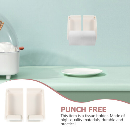 Magnetic Paper Towel Holder – White, 2-Pack 2