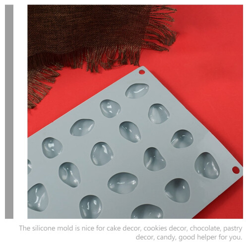 Silicone cobblestone candy mold for cake decoration 1