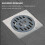 Stainless Steel Square Floor Drain Cover 100x100mm 3