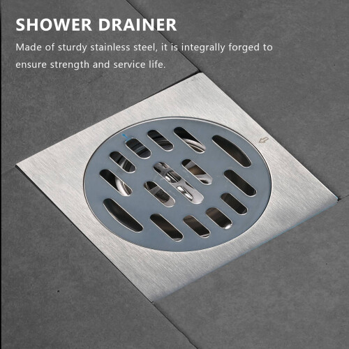 Stainless Steel Square Floor Drain Cover 100x100mm 2