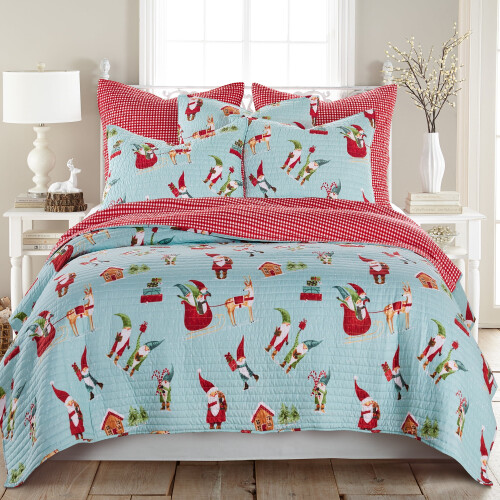 Levtex Home gnome πάπλωμα διακοπών μέντας μικροϊνών Full/Queen 2