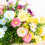 Artificial Daisy Bouquet Silk Flowers Blue 35cm 2