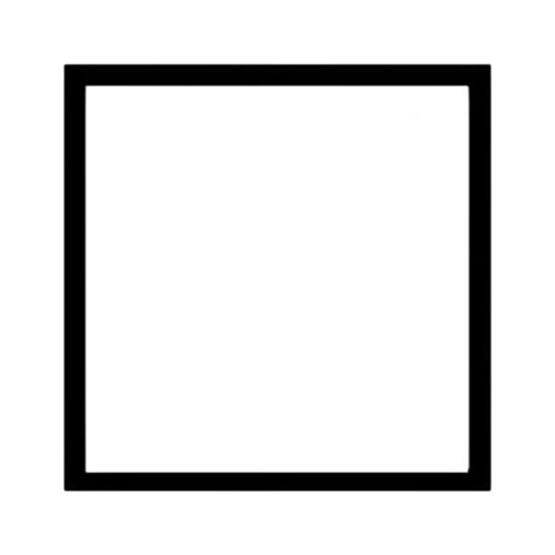 Solid Wood Square Photo Frame 6 Inch 1