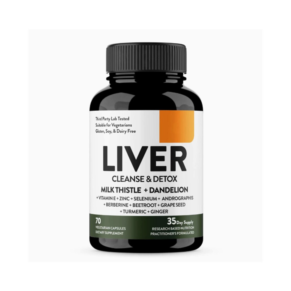 (1PC) Liver Renew Cleanse Detox Support for Women & Men,70 Capsules
