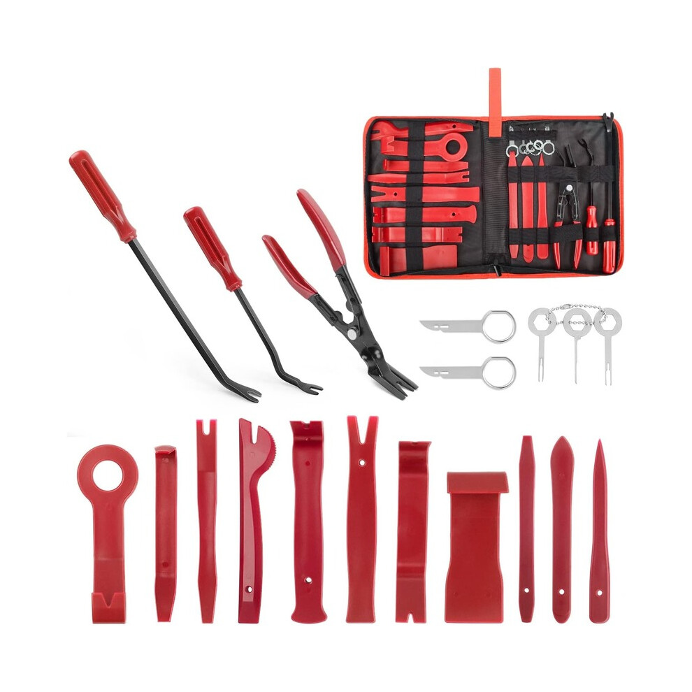 31Pcs Car Trim Removal Tool Set - Panel, Clip & Upholstery Pry Tools With Bag 8587434289536