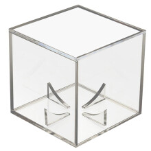 Vitrina para objetos de colección | Vitrina de acrílico transparente para pelotas de béisbol de tamaño oficial, elegante diseño cúbico con