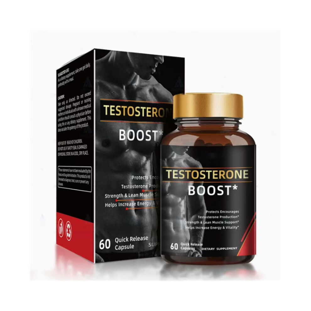 (2Pcs) Testosterone Stamina & Energy Booster, Male Enhancement supplements 60 Capsules