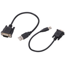 USB-zu-RS232-Seriell-Adapter zum Verbinden von Computern und Geräten, hocheffizientes, geschirmtes Datenübertragungskabel mit DB9-Buchse, flexibel