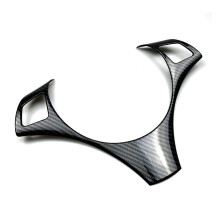Bilinnredningsramme Høy kvalitet ABS rattdeksel Sporty utseende med selvklebende design Enkel å montere for BMW 3-serie
