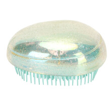 Cepillo desenredante para cabello rizado, con forma de huevo brillante, antiestático, con amortiguación de aire, masajeador para el cuero