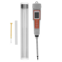 Medidor EC CF TDS para análise de solo, testador de solo digital 3 em 1 com leitura de temperatura, display retroiluminado por LED, compensação