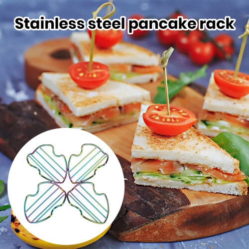 Stainless Steel Taco Holder with 4 Compartments 2